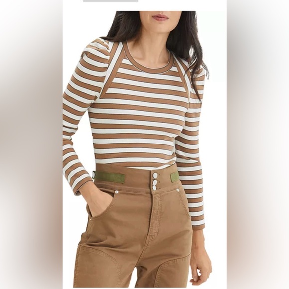 Veronica Beard Tops - Veronica Beard Delano Striped Long Sleeve Top large